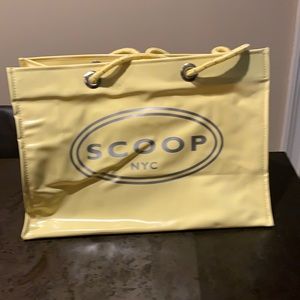 Scoop NYC  Butter Yellow Vinyl Tote
